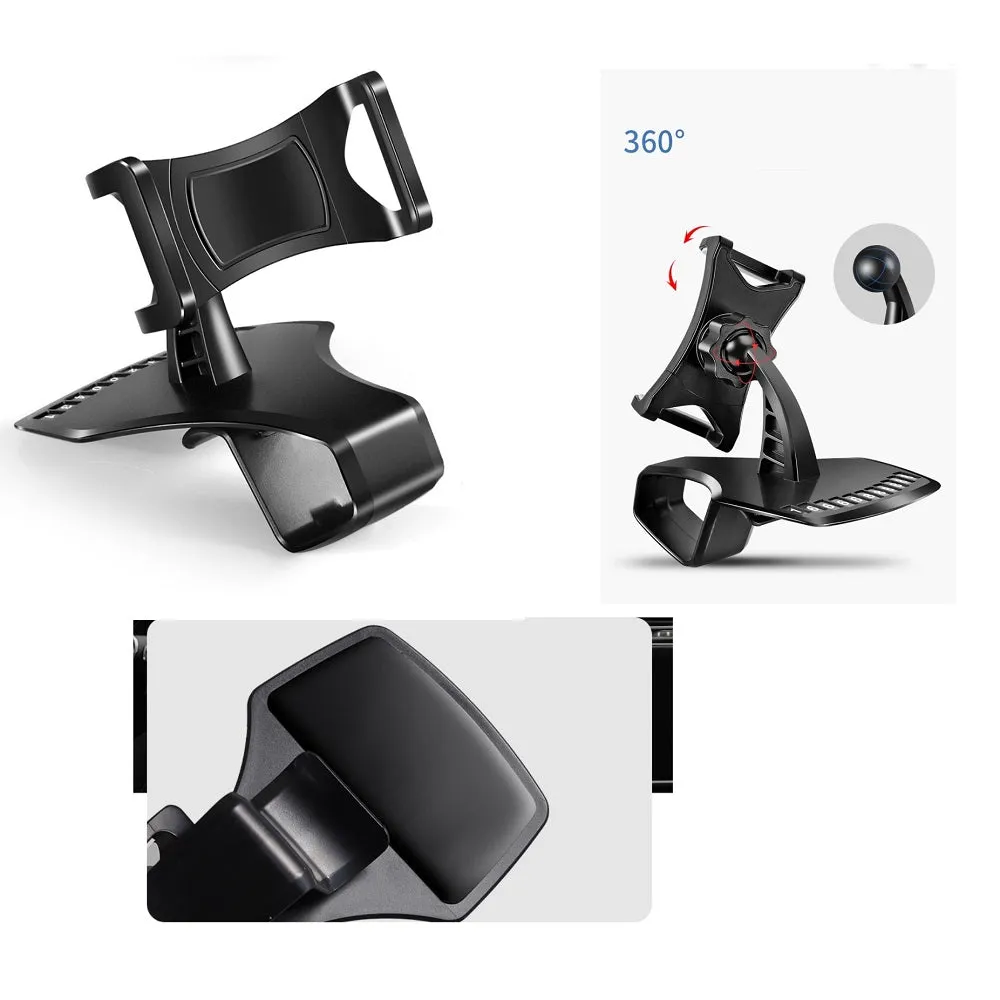 3 in 1 Car GPS Smartphone Holder: Dashboard / Visor Clamp   AC Grid Clip for Sharp FX - Black