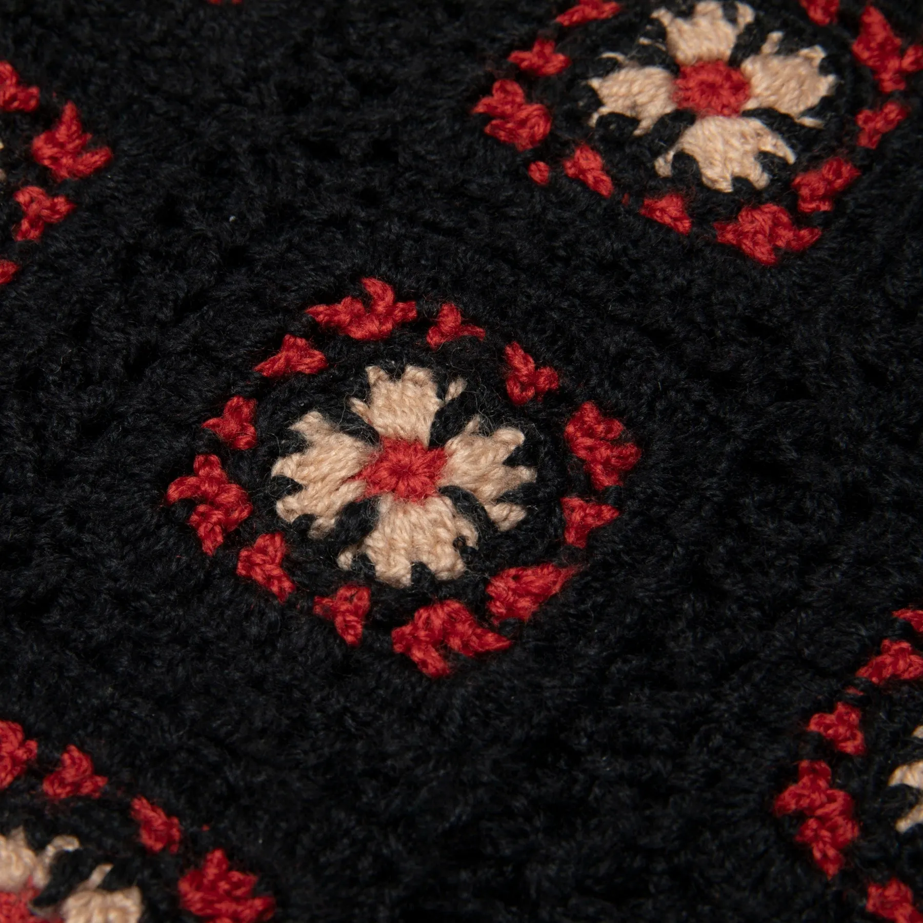 70s Dutch Artisinal Chrochet Foral Motif Vest