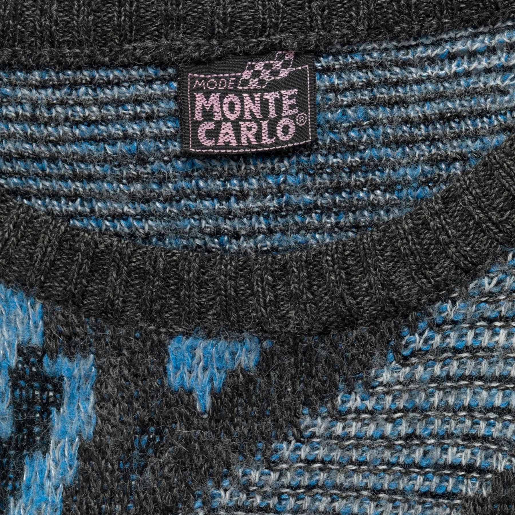 70s Jacquard Alpaca Wool Blend Jumper