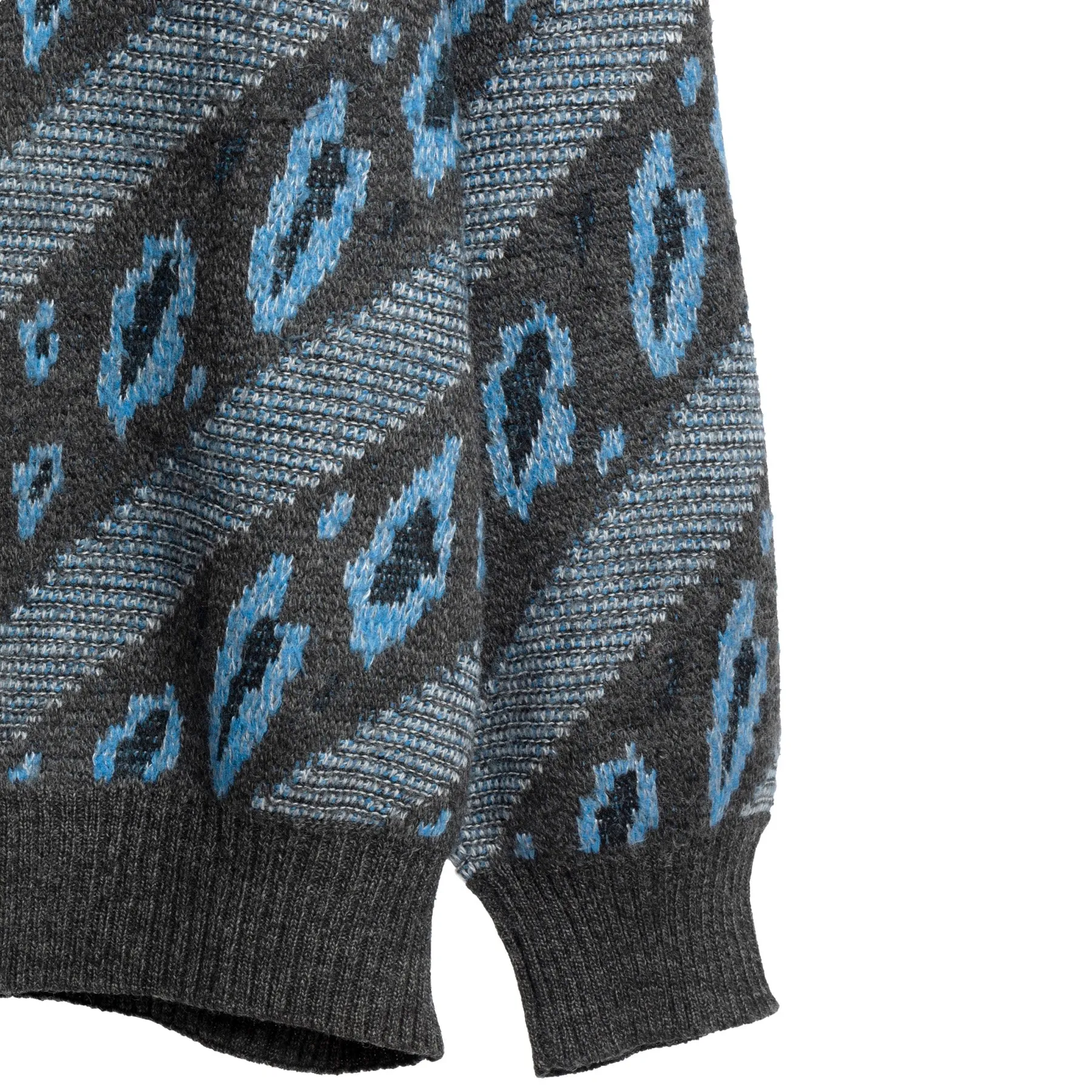 70s Jacquard Alpaca Wool Blend Jumper