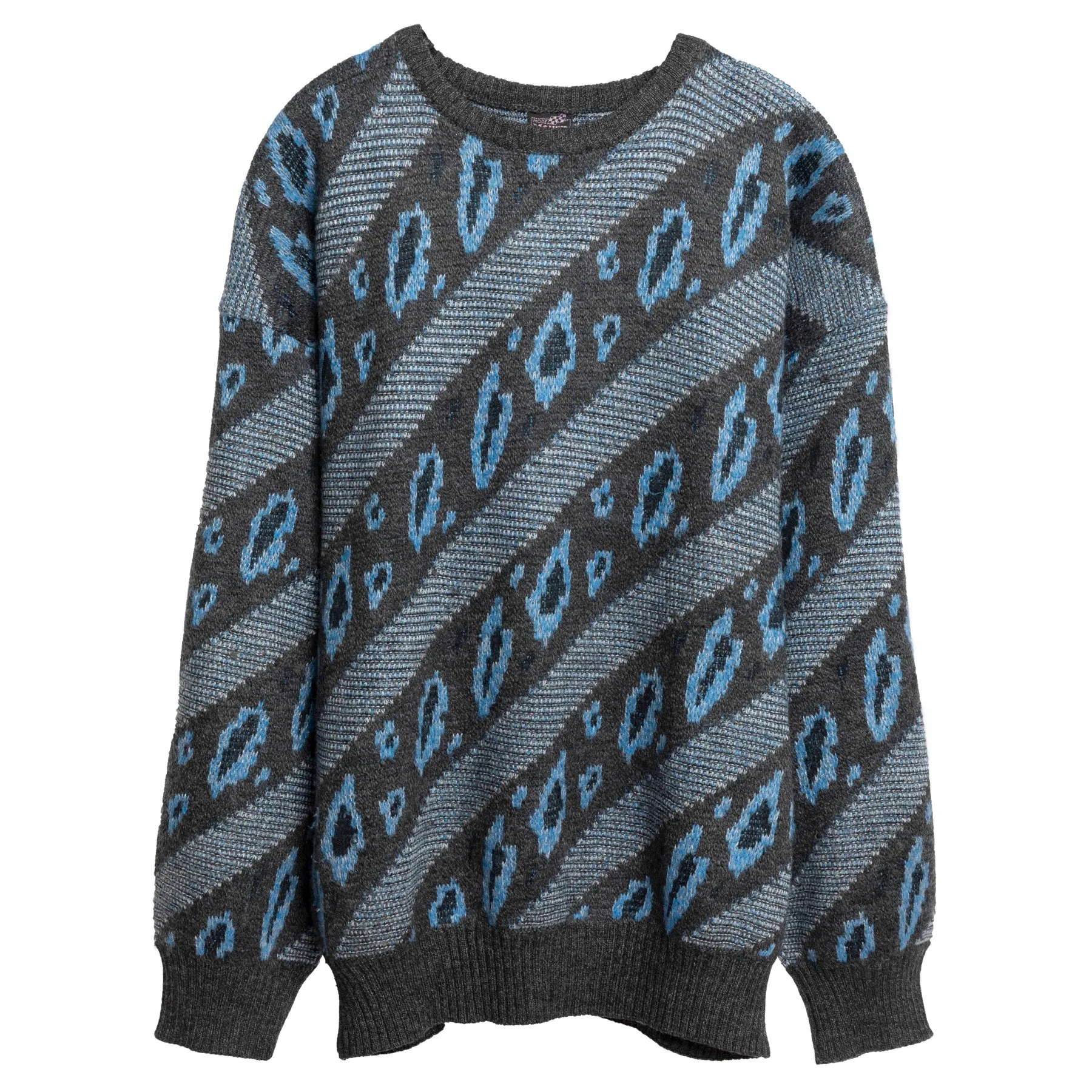 70s Jacquard Alpaca Wool Blend Jumper