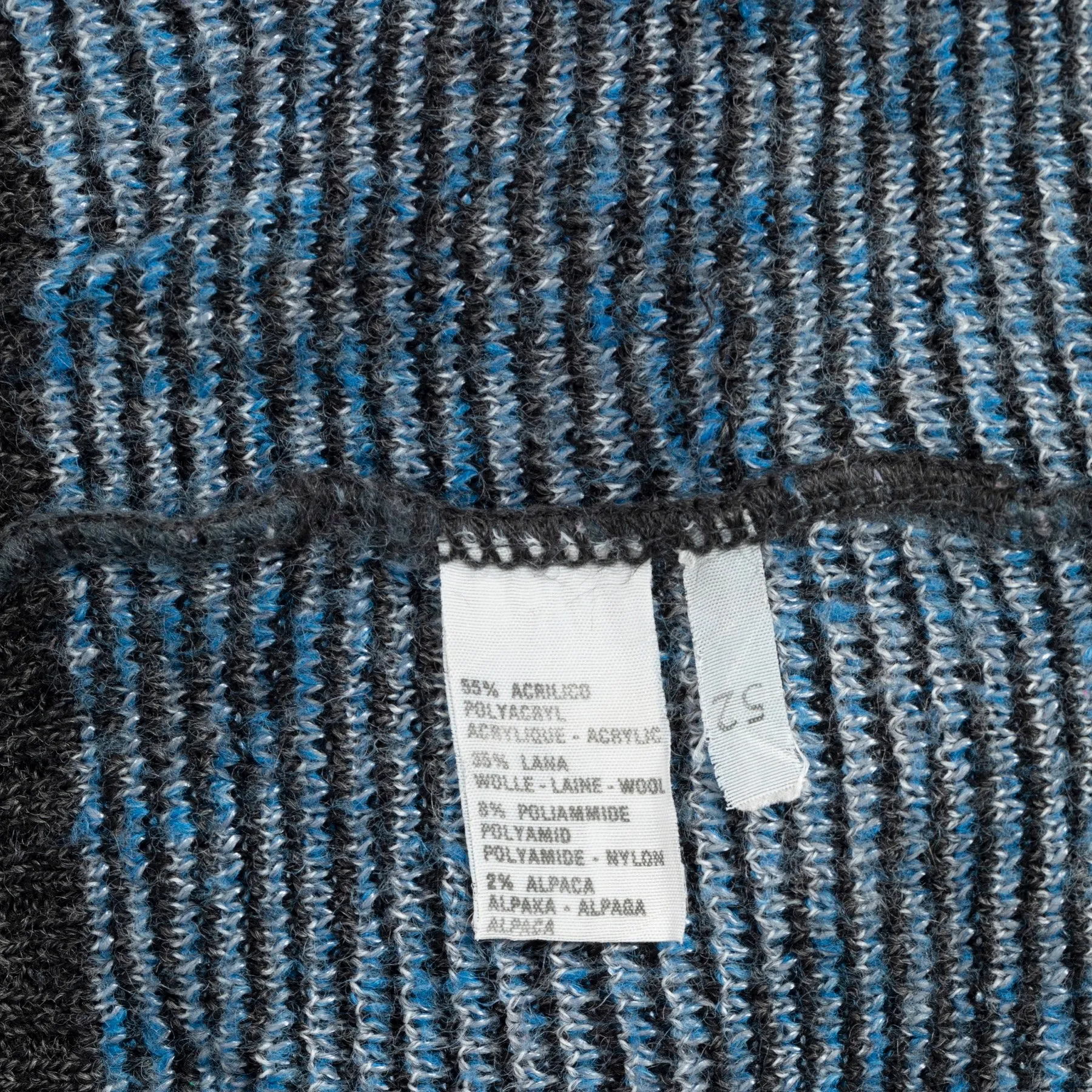 70s Jacquard Alpaca Wool Blend Jumper