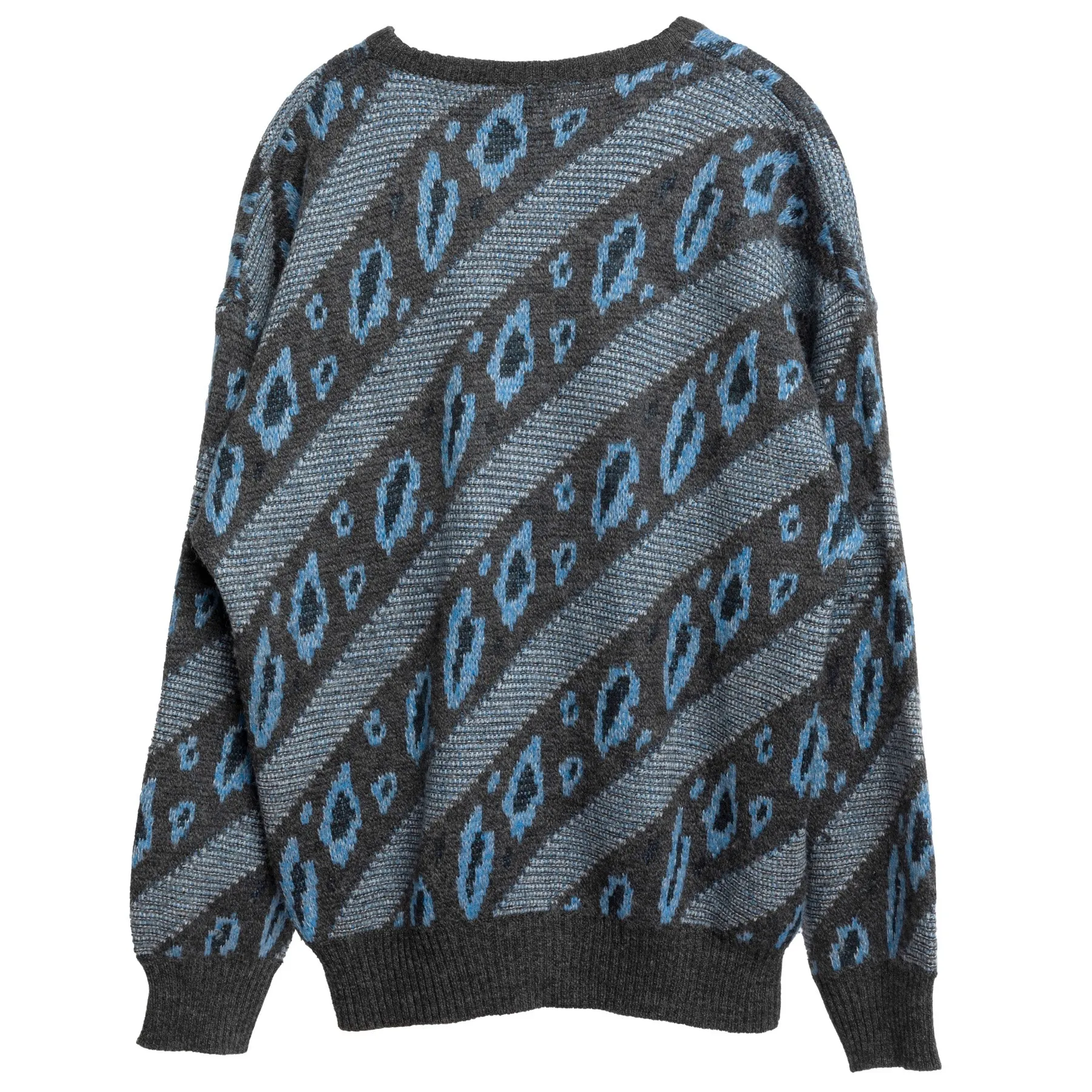 70s Jacquard Alpaca Wool Blend Jumper