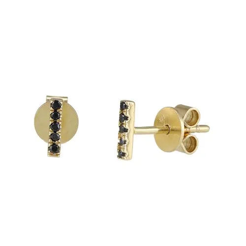 Black Diamond Bar Studs