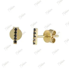 Black Diamond Bar Studs