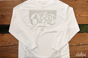 Block Logo Long Sleeve - White