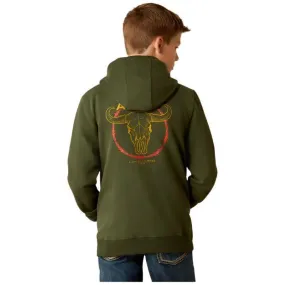 Boy's Ariat Barbwire Skull Hoodie 10052393