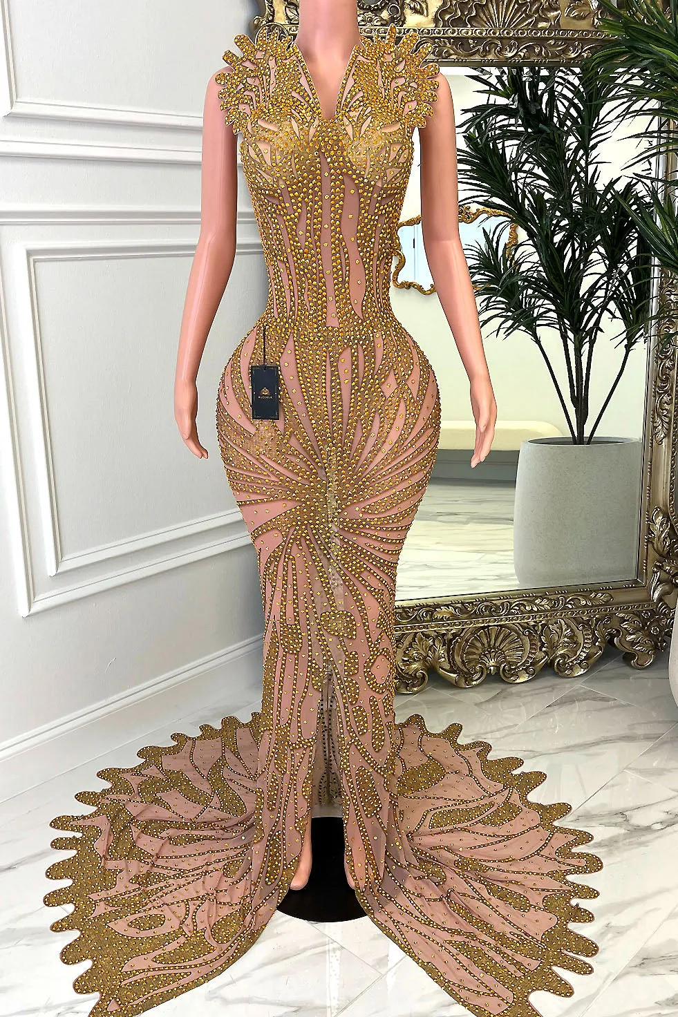 Crowned Gold Dress