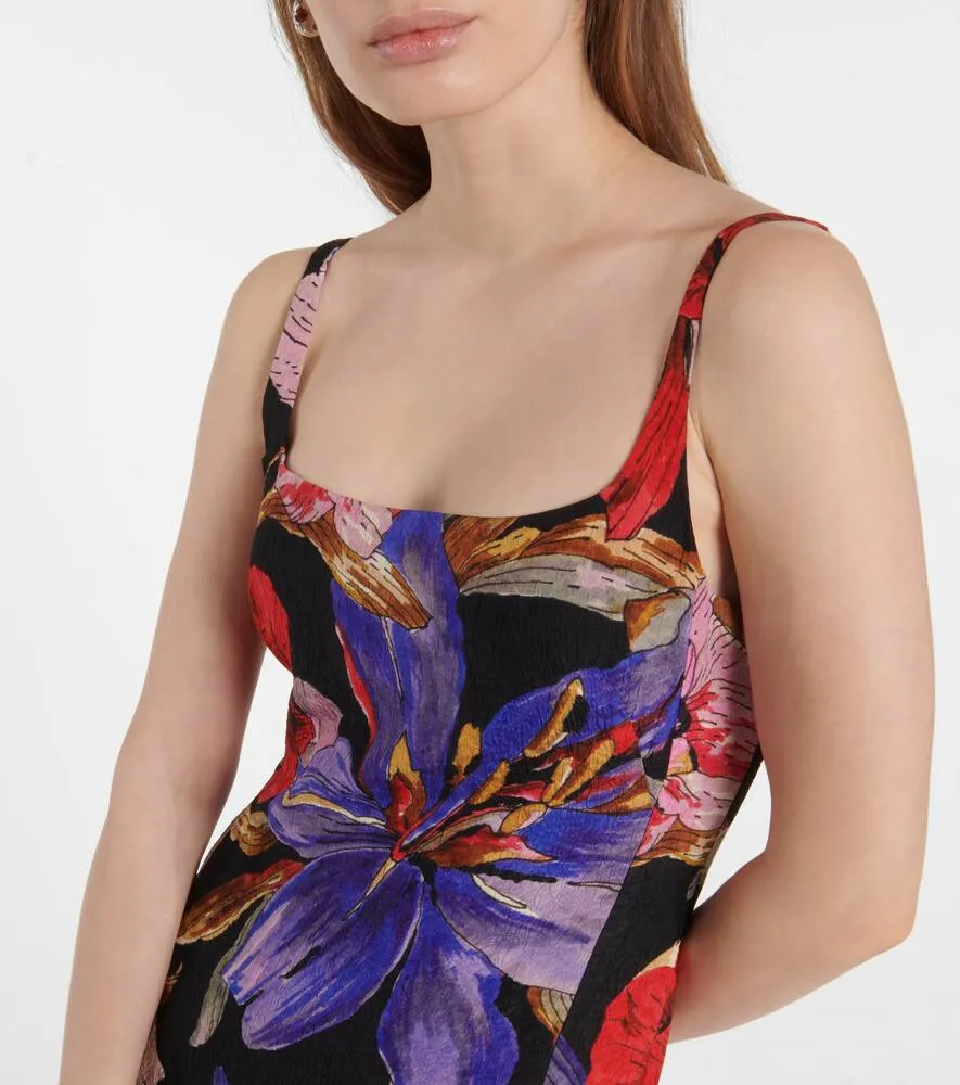Dries Van Noten Floral silk-blend maxi dress