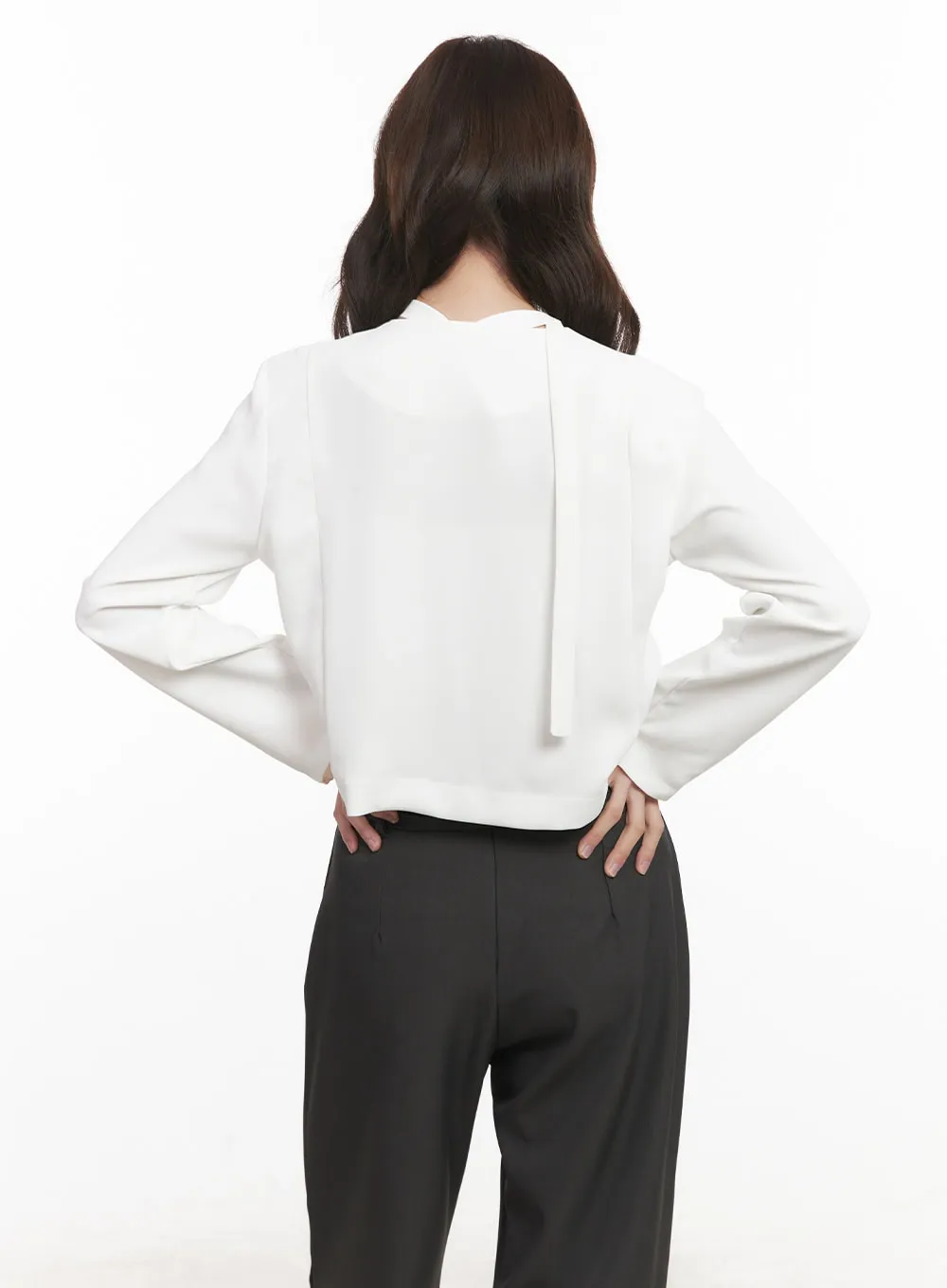 Elegant Buttoned V-Neck Blouse Top CM511