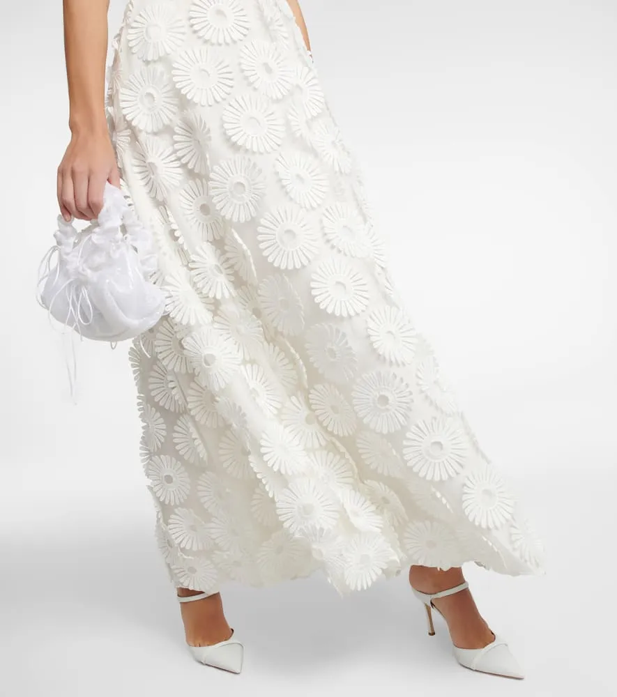 Elie Saab Floral appliqué gown