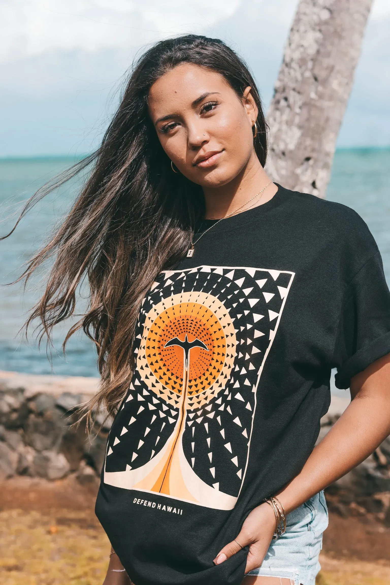 IWA SUNBURST Black Premium Tee