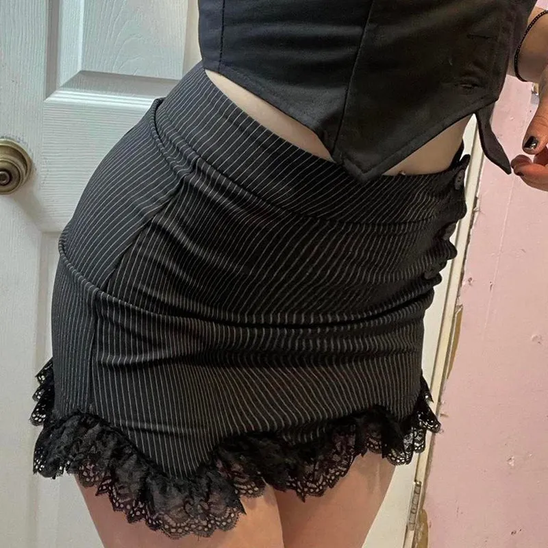 Jlynn Lace Suit Mini Skirt