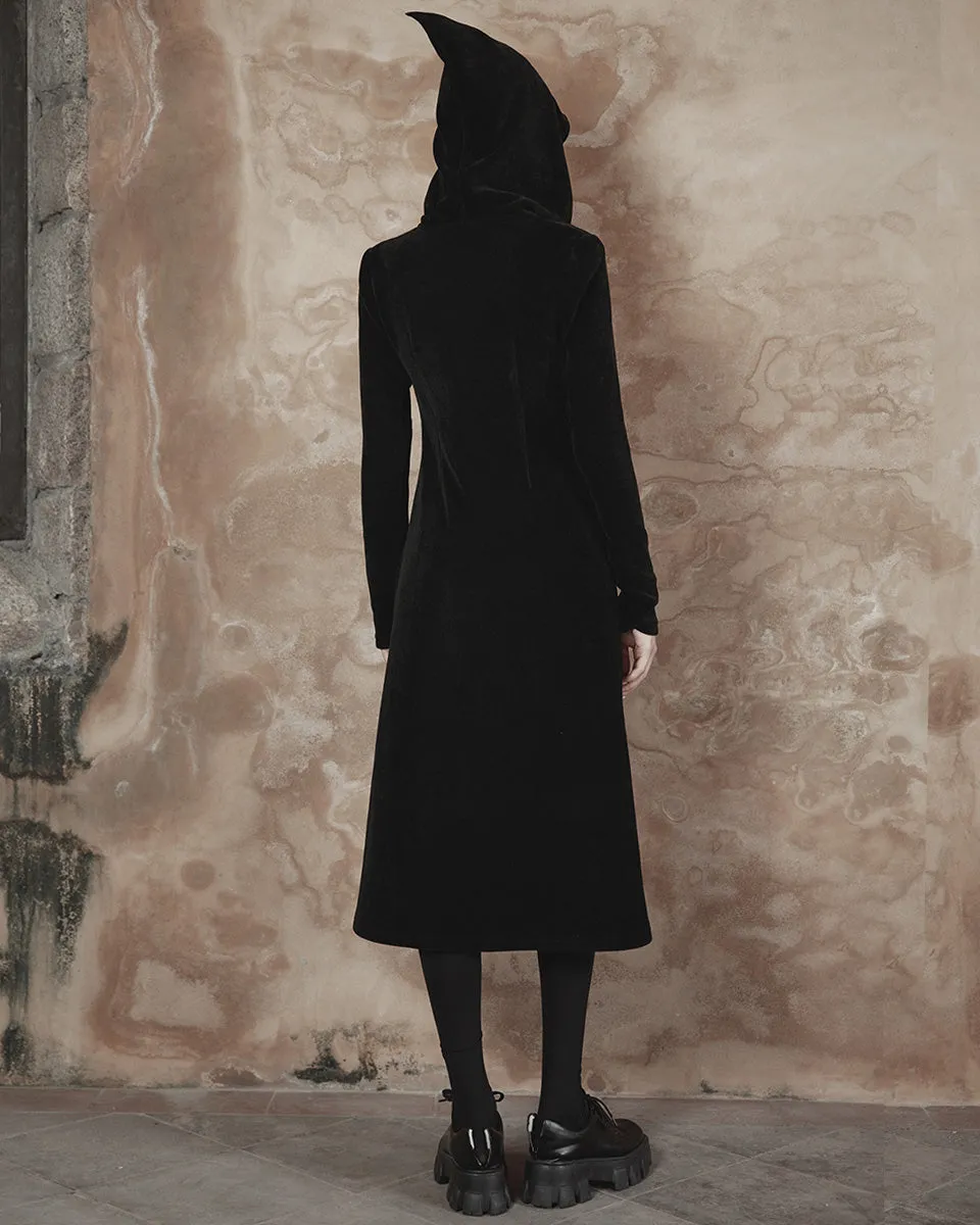 OPY-643 Daily Life Womens Casual Gothic Long Hooded Jacket