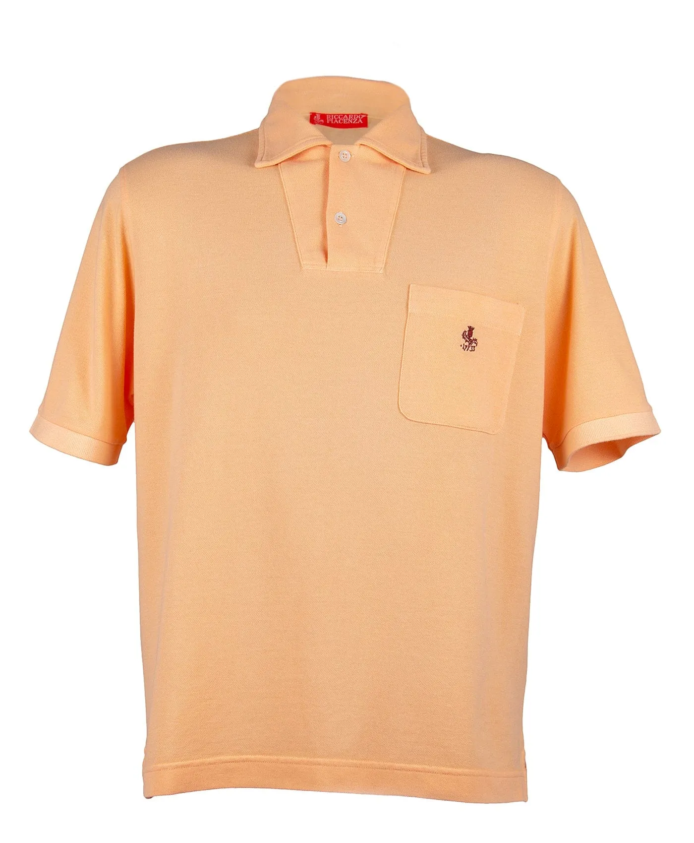 Piacenza Pure Cotton Soft Peach Short  Sleeve Polo Shirt