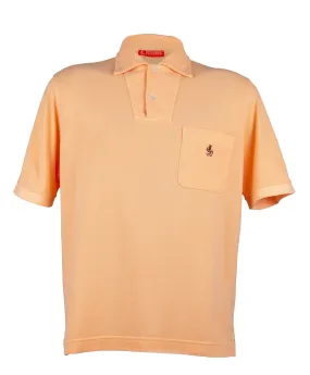 Piacenza Pure Cotton Soft Peach Short  Sleeve Polo Shirt