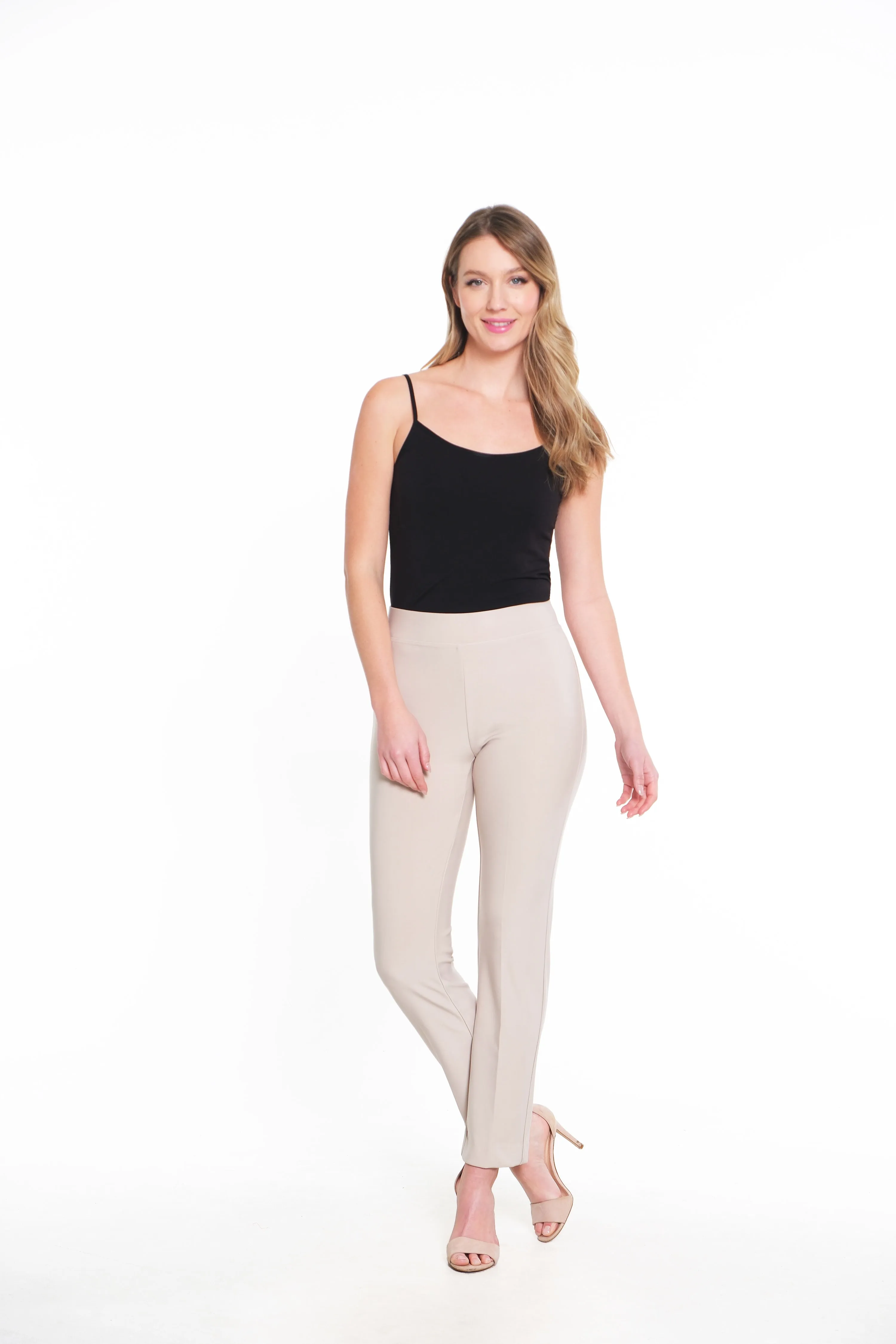 Pull On Pant with Back Vents - Stone