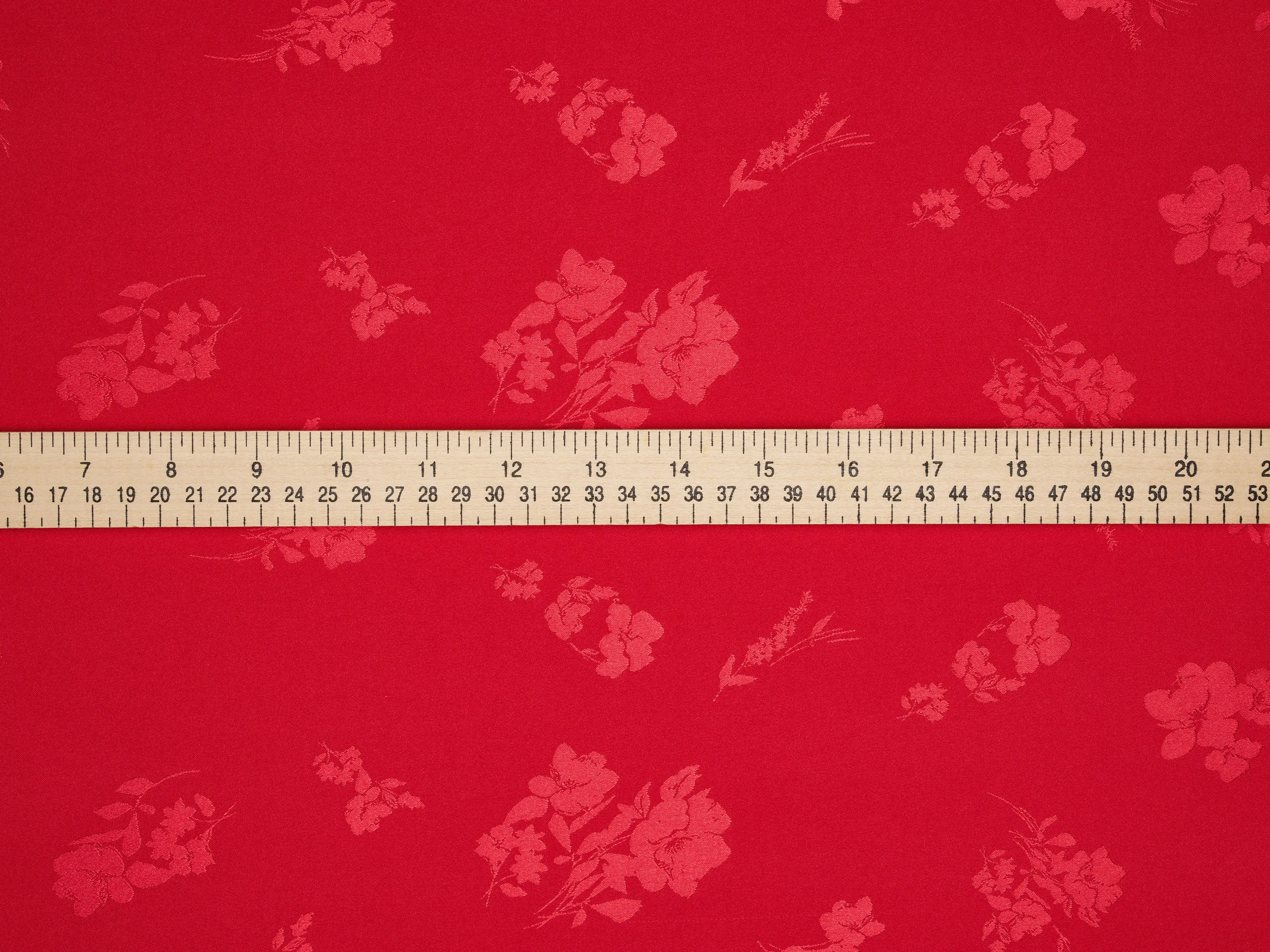 SILKY JACQUARD SATIN fabric by the yard - Floral  jacquard pattern -  flowy fabric