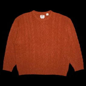 Stay Loose Cable Crewneck Sweater