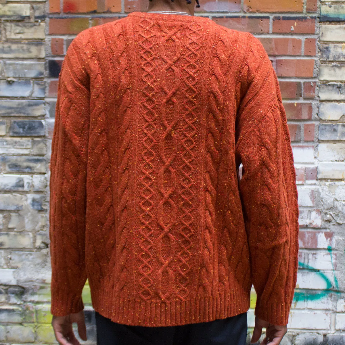 Stay Loose Cable Crewneck Sweater