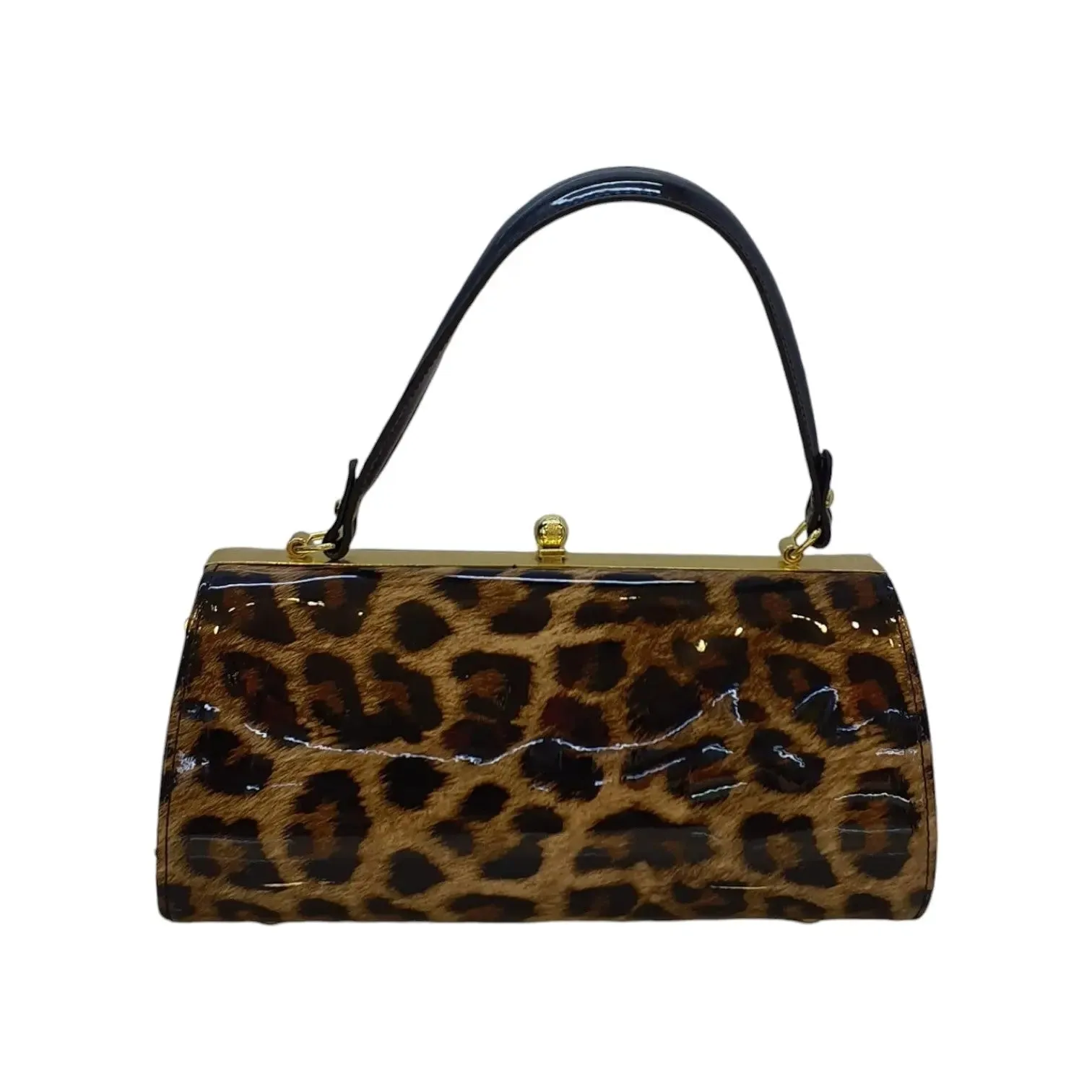 Vernika Leopard Print Box Clutch