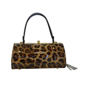 Vernika Leopard Print Box Clutch