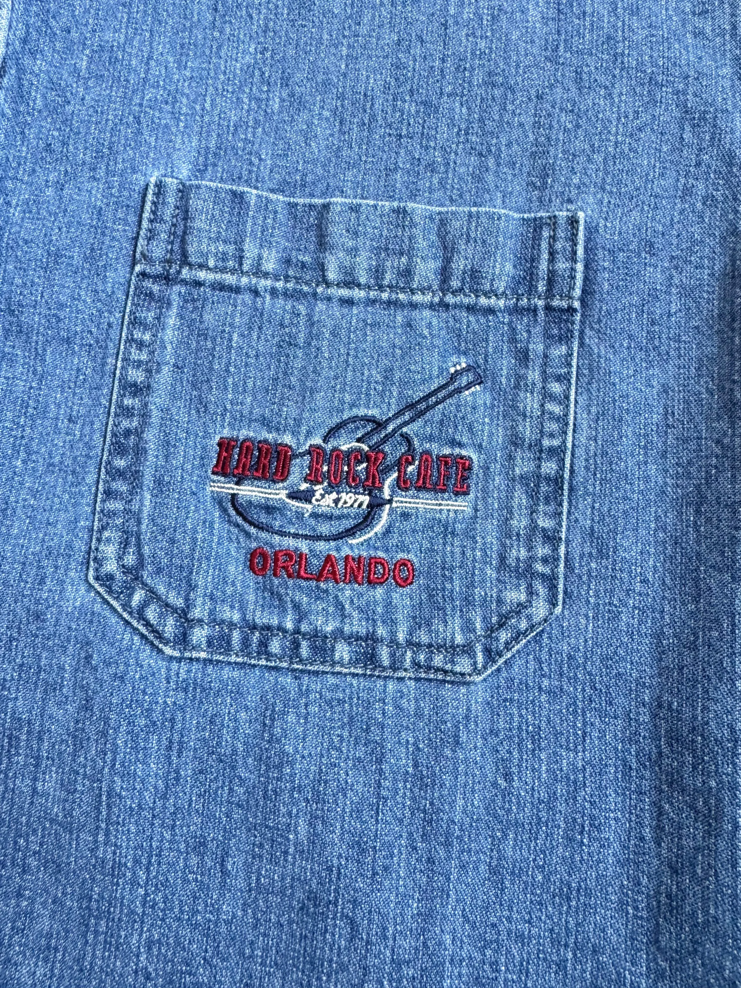 Vintage Hard Rock Cafe Orlando Denim Shirt (XL)