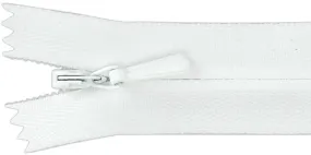 White -Zipper Invisible 9"
