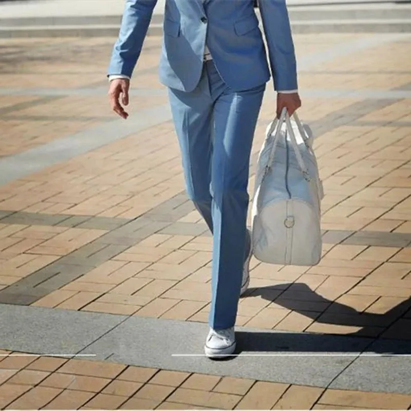 Wiaofellas  -  Male Suit Trousers Business Straight Social Tailoring White Clothing Dress Men's Summer Pants Premium Up Slacks Elegant