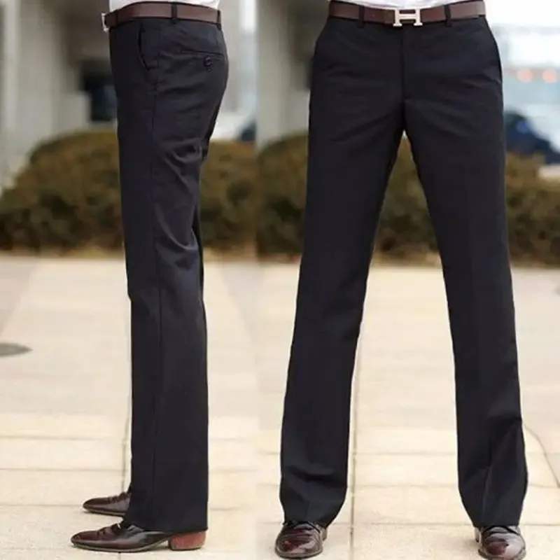 Wiaofellas  -  Male Suit Trousers Business Straight Social Tailoring White Clothing Dress Men's Summer Pants Premium Up Slacks Elegant