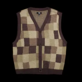 Wobbly Check Sweater Vest