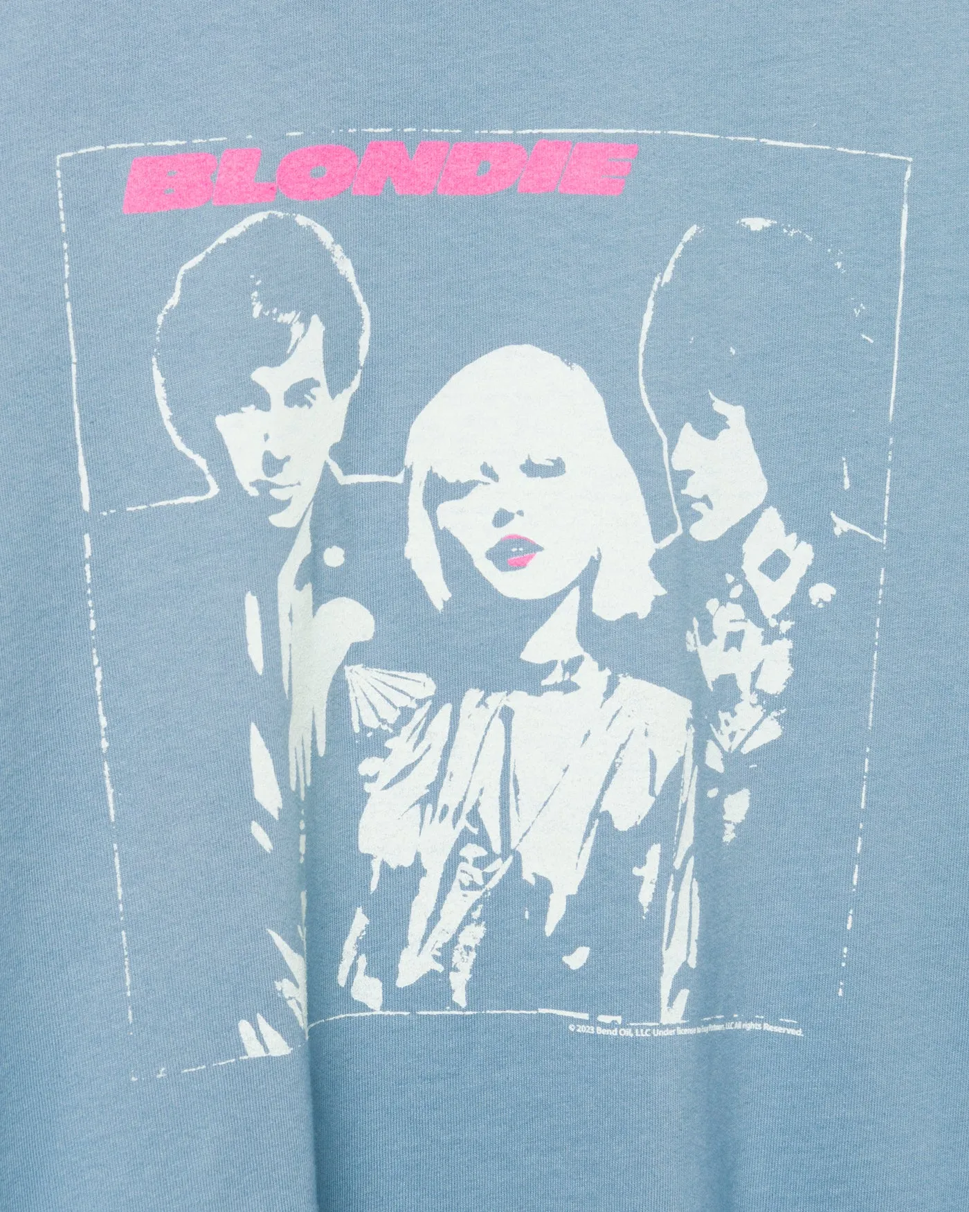 Women's Blondie Pink Lipstick Vintage Tee