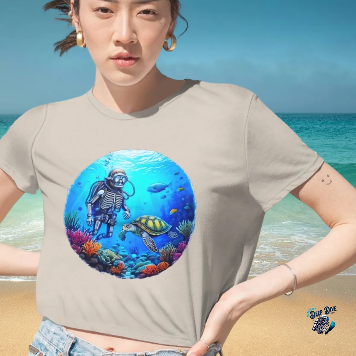 Women's Flowy Cropped Tee