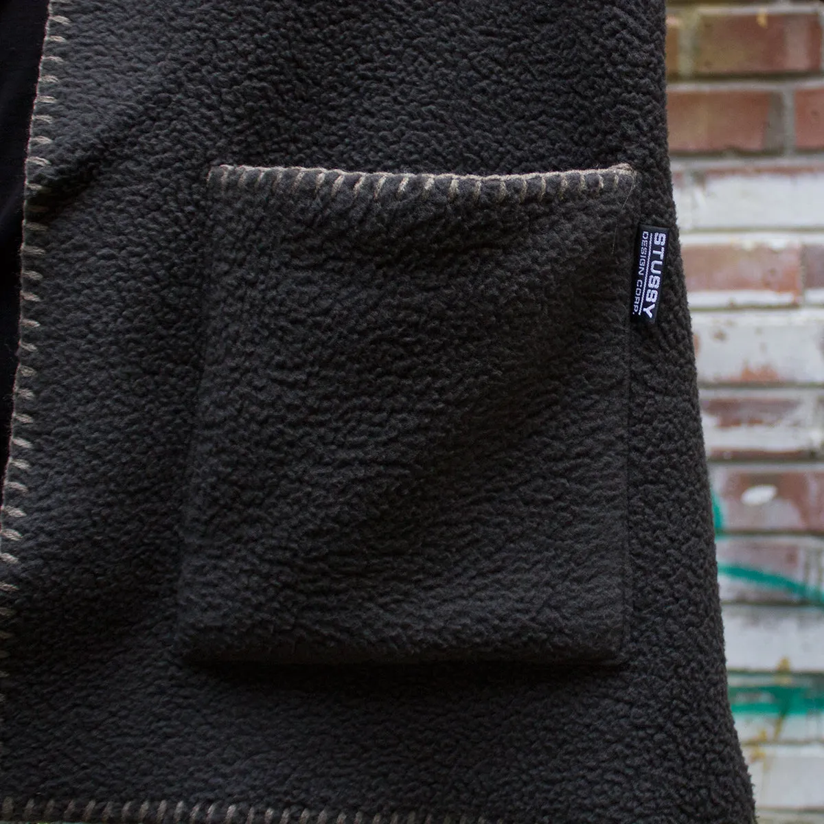 Woodsy Blanket Stitch Fleece
