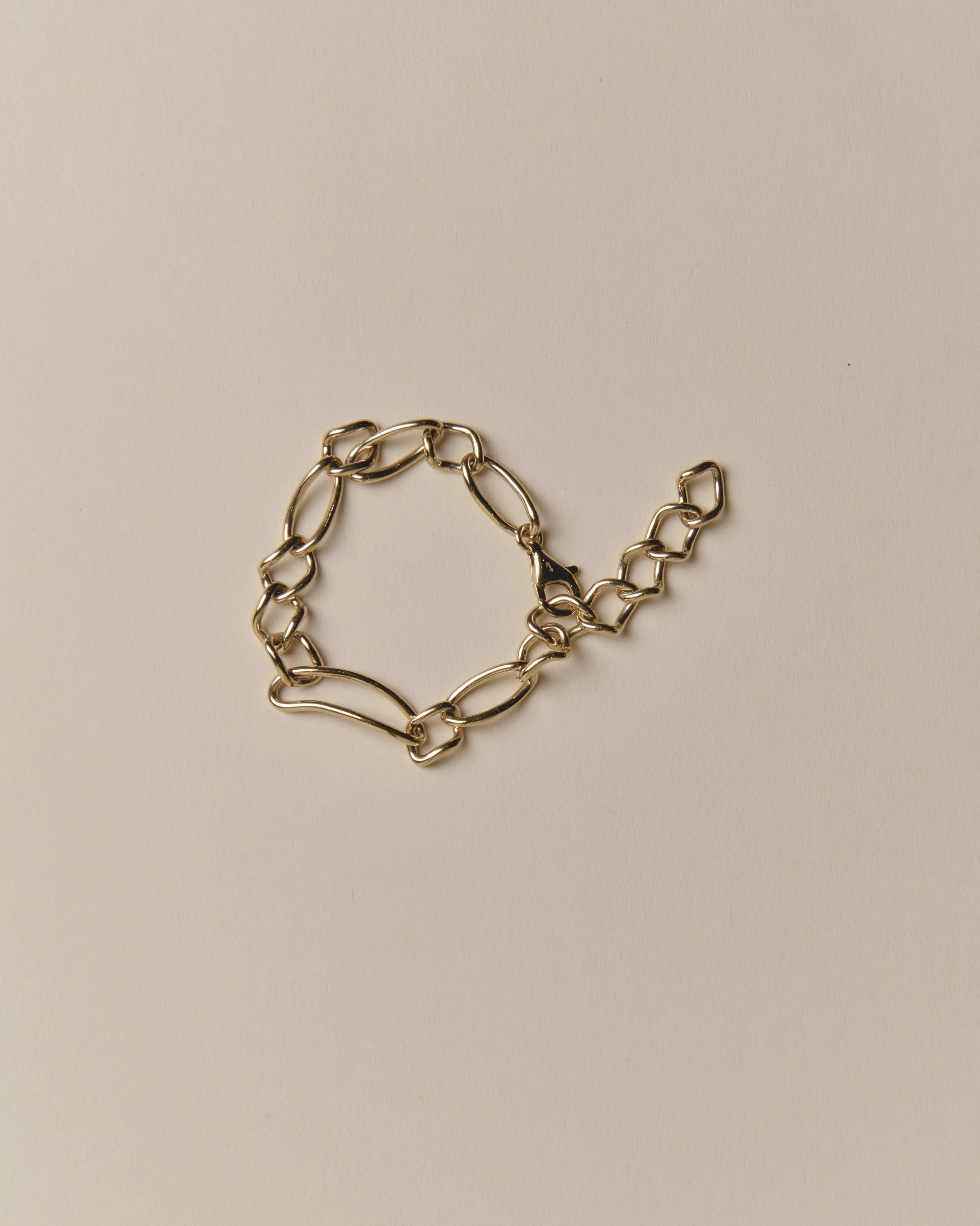 Ziggy Curved Link Bracelet 14K Recycled Gold Vermeil