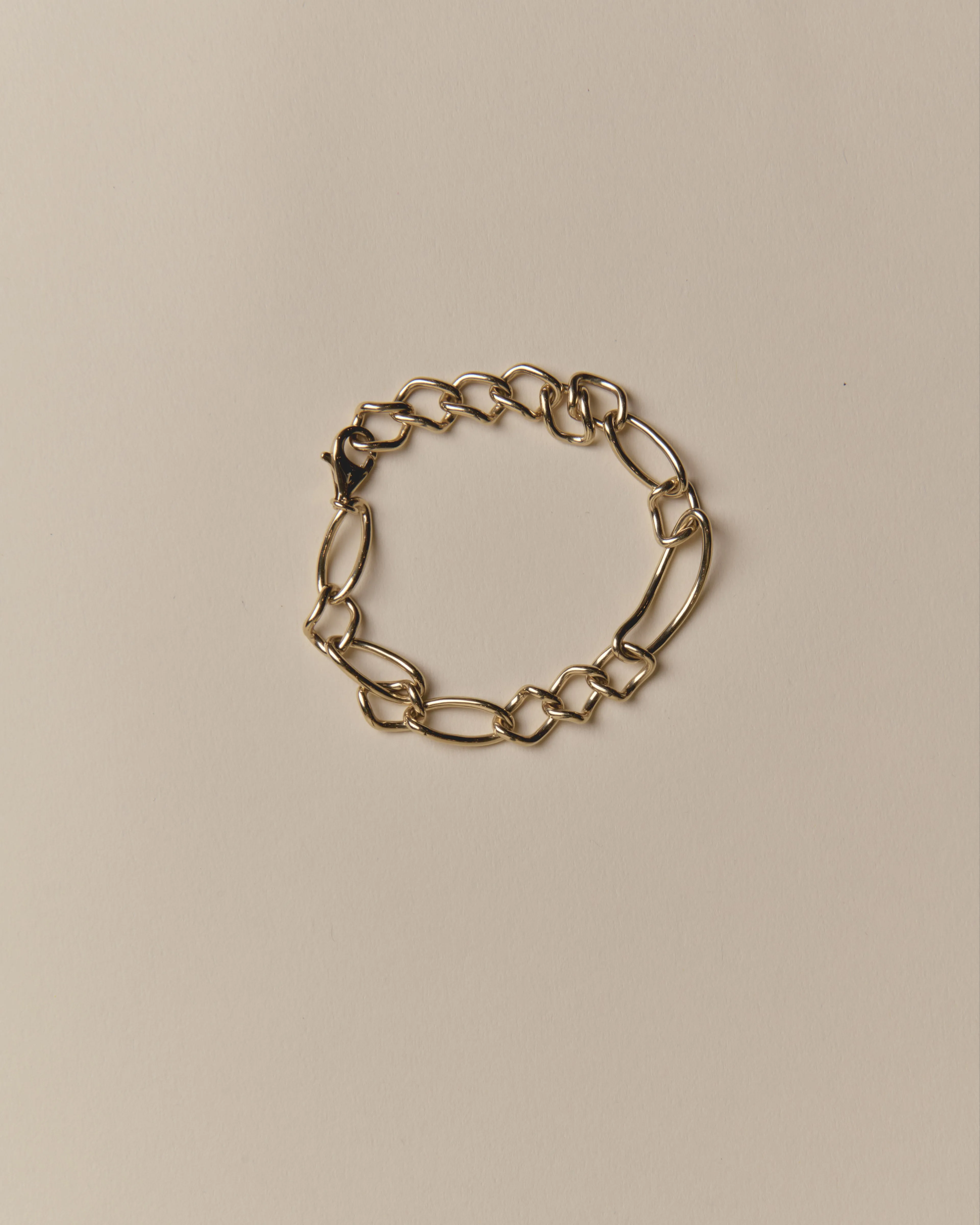 Ziggy Curved Link Bracelet 14K Recycled Gold Vermeil