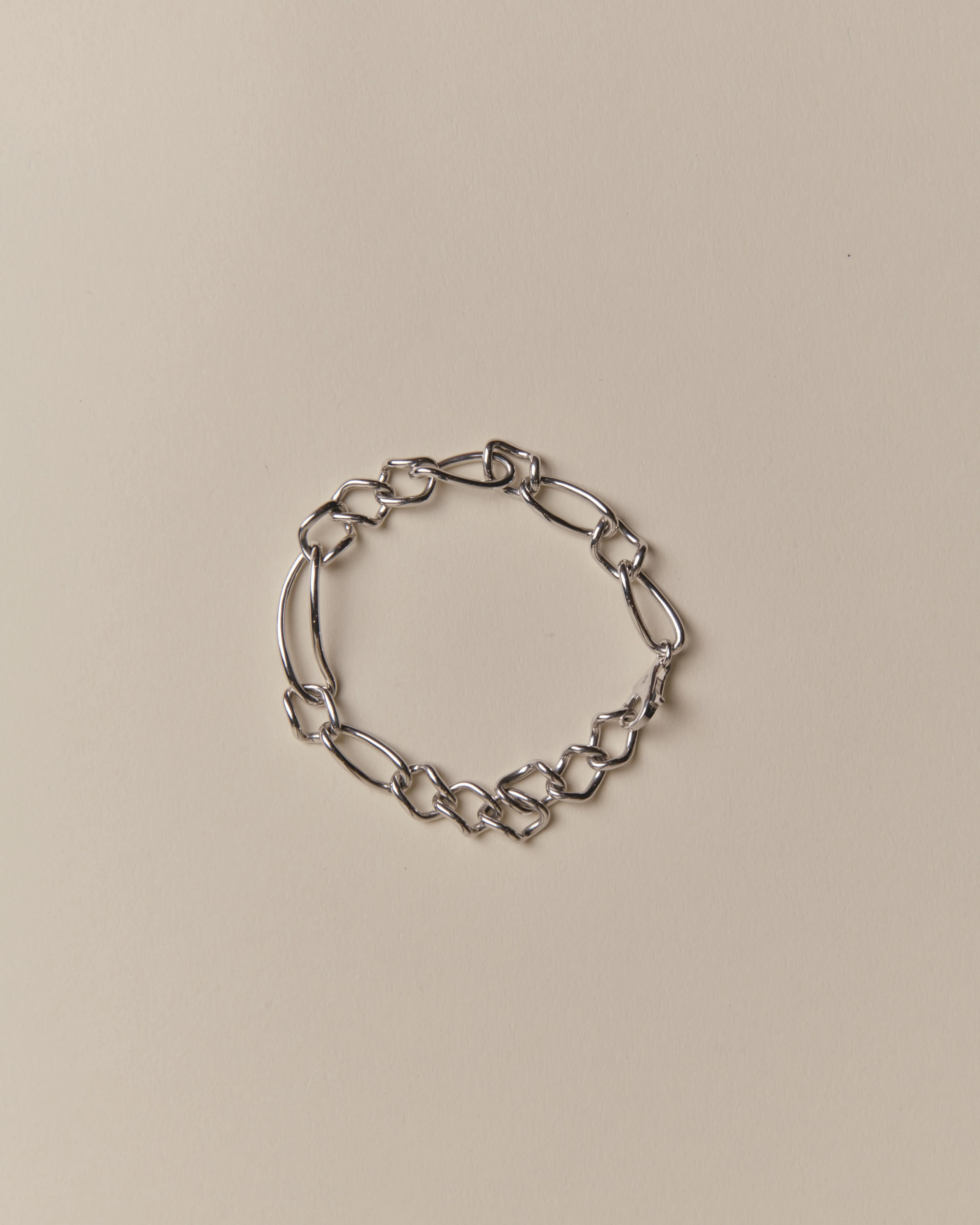 Ziggy Curved Link Bracelet 925 Recycled Sterling Silver